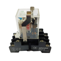 Реле электромагнитное и держатель HR705-4PL2PL (бу)